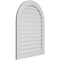 Ekena Millwork Round Top Surface Mount PVC Gable Vent: Functional, w/ 3-1/2"W x 1"P Standard Frame, 30"W x 40"H GVPRT30X4001SF - alternate 5